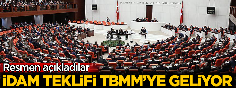 BBP idam cezası teklifini Meclis'e sunuyor