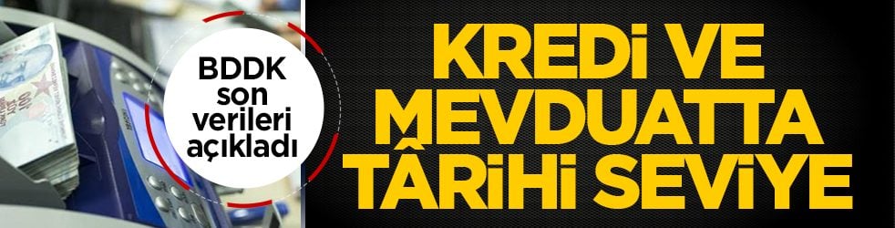 BDDK son verileri açıkladı! Kredi ve mevduatta tarihi seviye