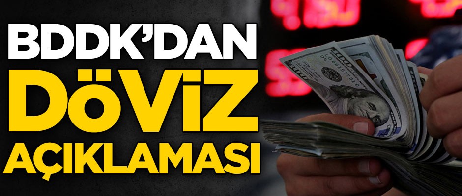 BDDK'dan döviz açıklaması
