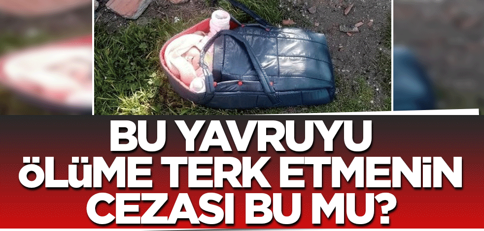 Bebeğini ölüme terk etmenin cezası bu mu? 'Zina' suç olmayınca 3 aydan 2 yıla kadar hapsi istendi!