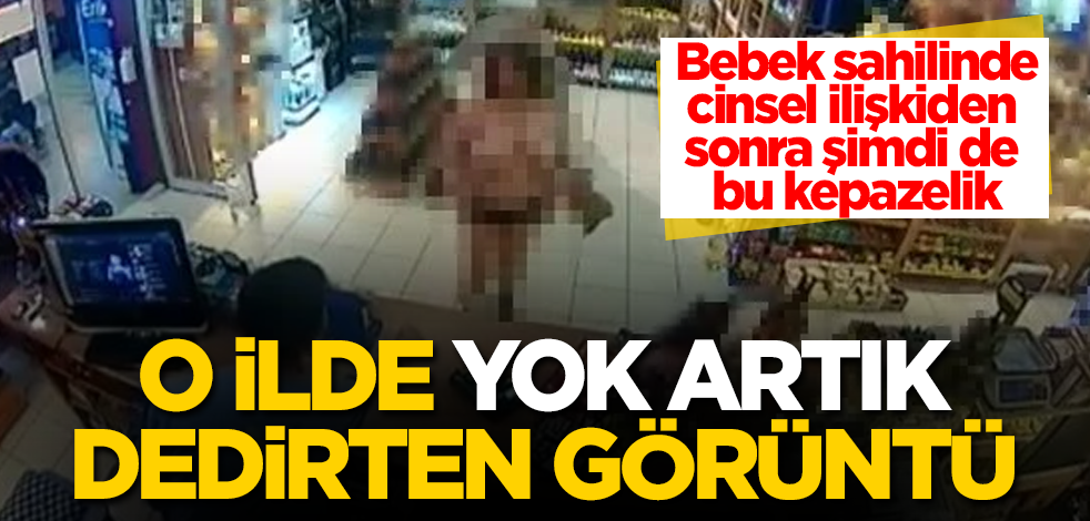 Bebek sahilinde cinsel ilişkiden sonra şimdi de bu kepazelik! "Yok artık" dedirten görüntü