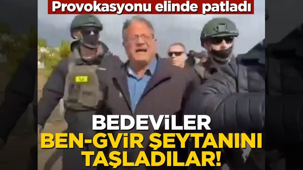 Bedeviler Ben-Gvir müptezelini taşladılar!