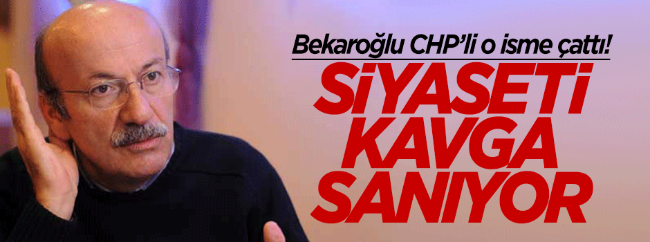 Bekaroğlu Trabzon Milletvekili Pekşen'e çattı