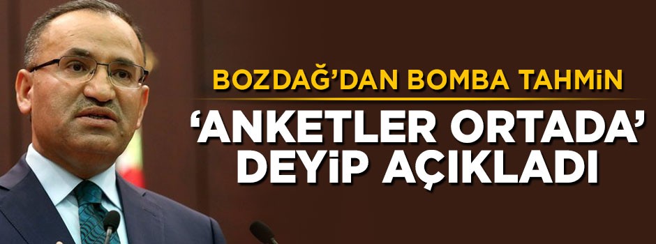 Bekir Bozdağ: Anketler ortada, seçim ikinci tura kalmaz