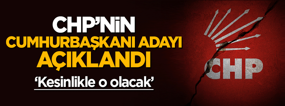 Bekir Bozdağ CHP'nin Cumhurbaşkanı adayını açıkladı