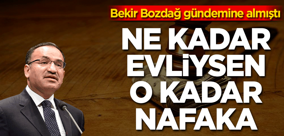 Bekir Bozdağ gündemine aldı! Nafaka düzenlemesinin detayları belli oldu