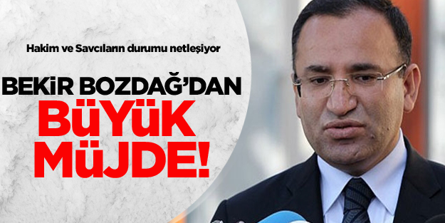 Bekir Bozdağ: Hakim ve savcıların durumu Bakanlar Kurulu'nda görüşülecek