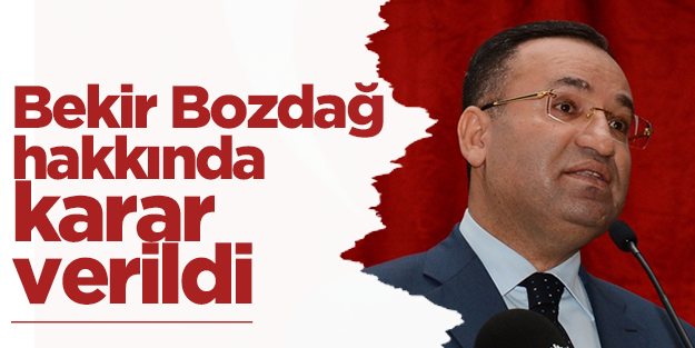 Bekir Bozdağ hakkında takipsizlik kararı