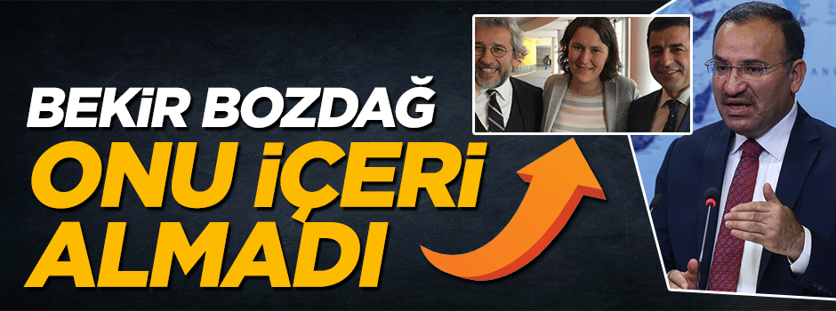 Bekir Bozdağ terörist sever Kati Piri'nün üstünü çizdi