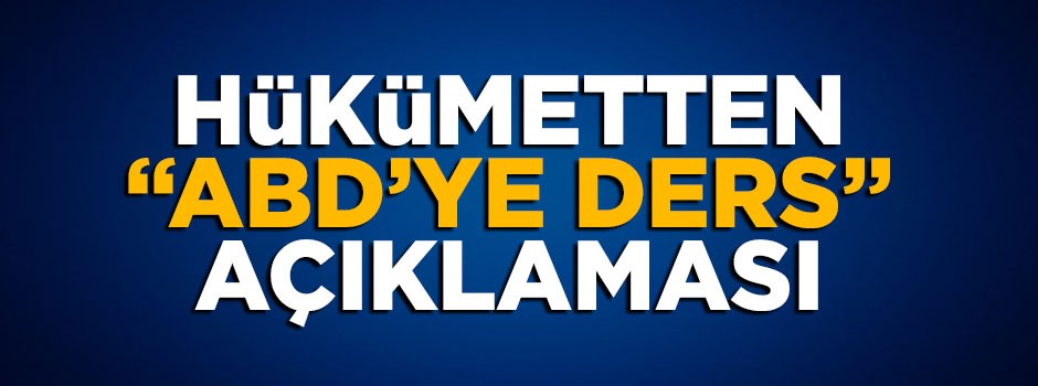 Bekir Bozdağ'dan ABD'ye mesaj: Umarım ders alınmıştır