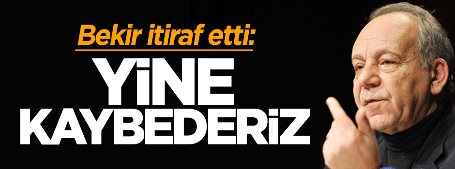 Bekir Coşkun'dan CHP itirafı