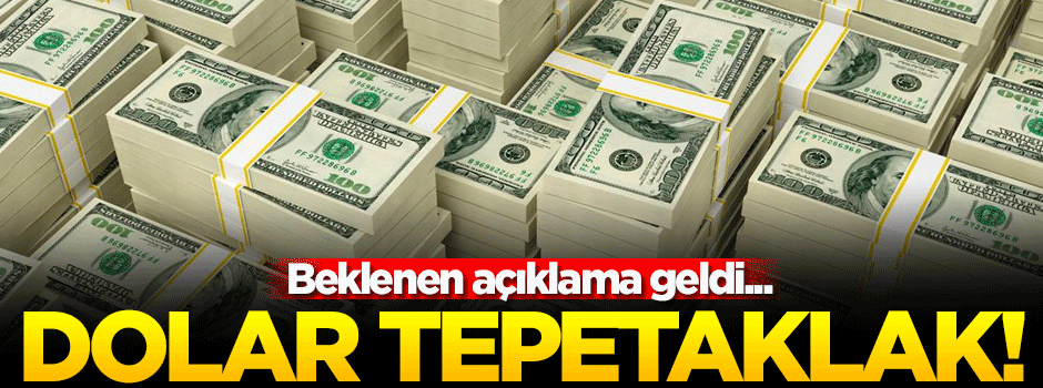Beklenen açıklama geldi! Dolar tepetaklak...