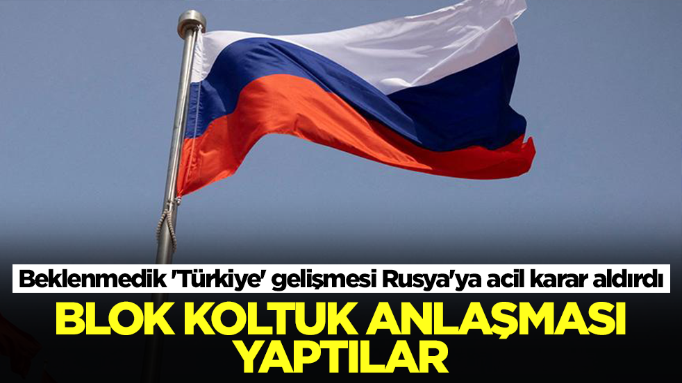 Beklenmedik 'Türkiye' gelişmesi Rusya'ya acil karar aldırdı: Blok koltuk anlaşması yaptılar
