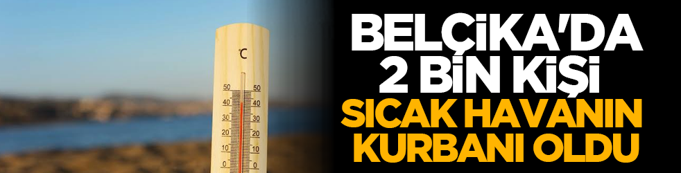 Bel&ccedil;ika'da 2 bin kişi sıcak havanın kurbanı oldu
