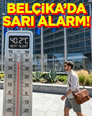 Belçika'da sıcak hava nedeniyle sarı alarm verildi