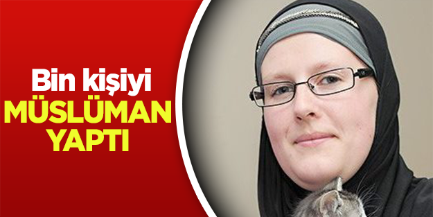 Belçikalı genç kadın bin kişiyİ Müslüman yaptı