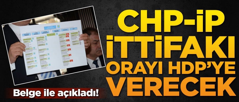 Belge ile açıkladı! CHP-İYİ Parti ittifakı orayı HDP'ye verecek