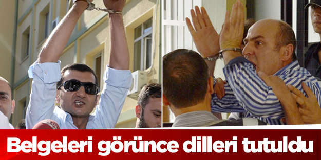 Belgeleri görünce dilleri tutuldu