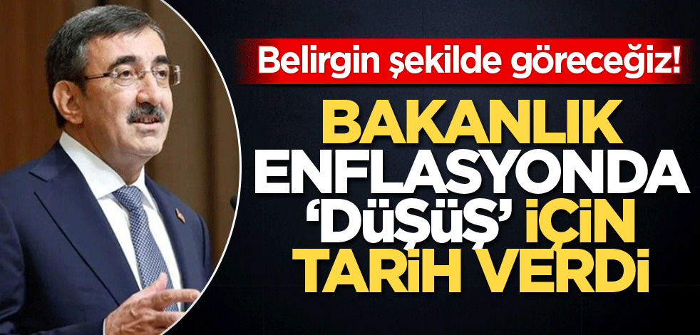 Belirgin şekilde göreceğiz! Bakanlık enflasyonda 'düşüş' için tarihi verdi