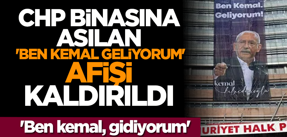 'Ben kemal, gidiyorum'