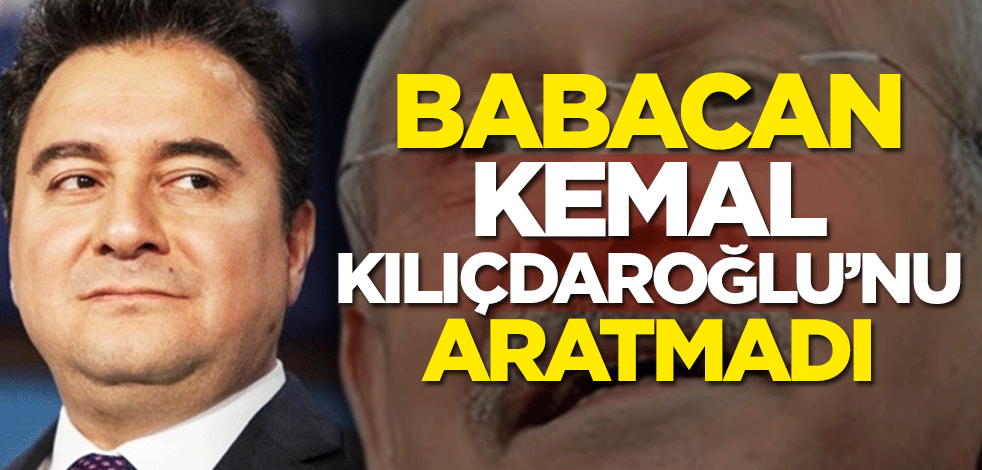 Benzerlikte son nokta! Ali Babacan, Kemal Kılıçdaroğlu'nu aratmadı