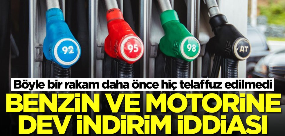 Benzin ve motorin için dev indirim iddiası! Bu rakam daha önce hiç telaffuz edilmedi