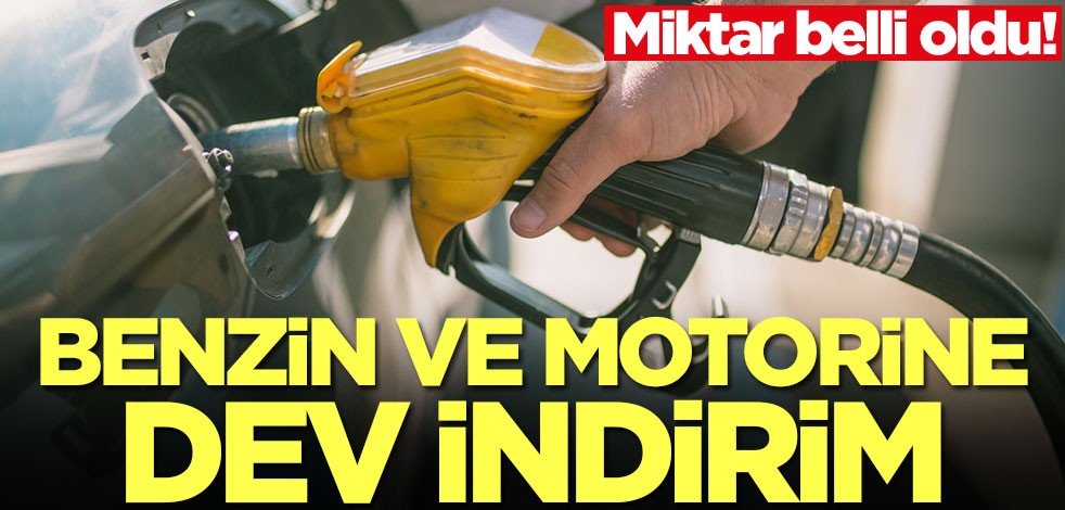 Benzin ve motorine dev indirim! Miktar belli oldu... Bu geceden itibaren...