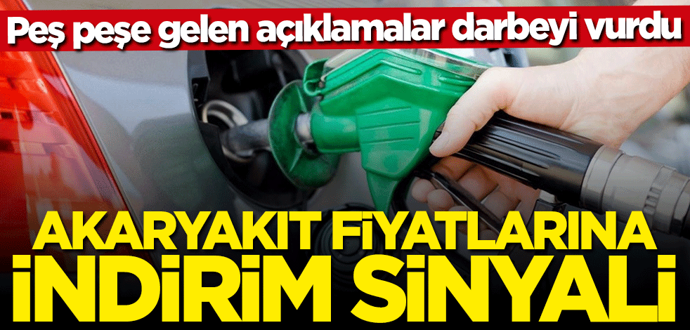 Benzin ve motorine indirim sinyali