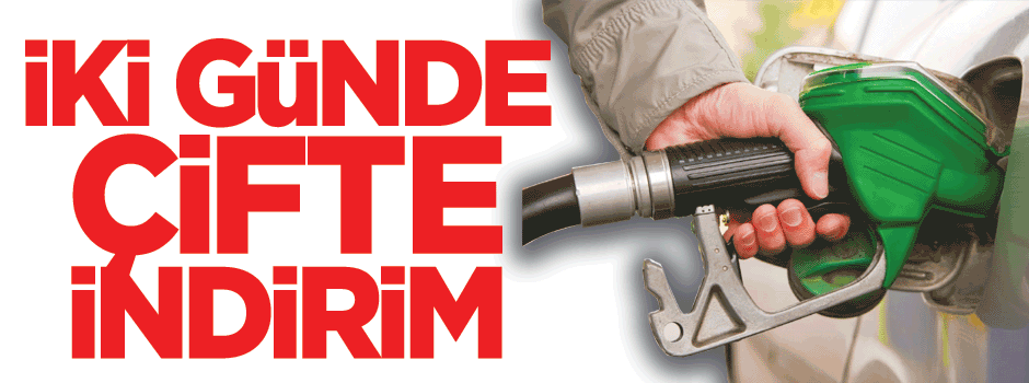 Benzinde iki günde çifte indirim