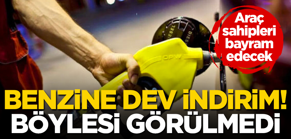 Benzine dev indirim geliyor! Böylesi görülmedi! Araç sahipleri bayram edecek