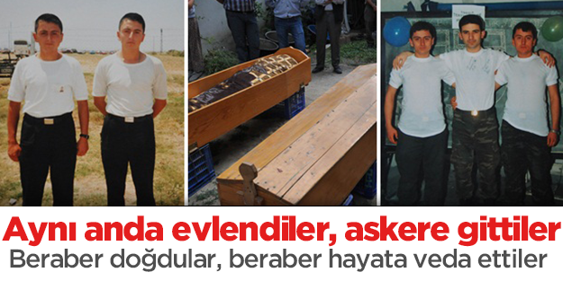 Beraber doğdular, beraber hayata veda ettiler