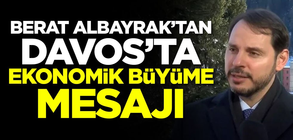 Berat Albayrak'tan Davos'ta önemli açıklamalar