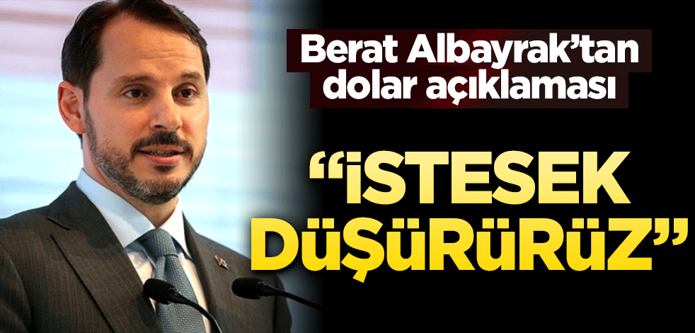 Berat Albayrak'tan dolar açıklaması! İstesek düşürürüz