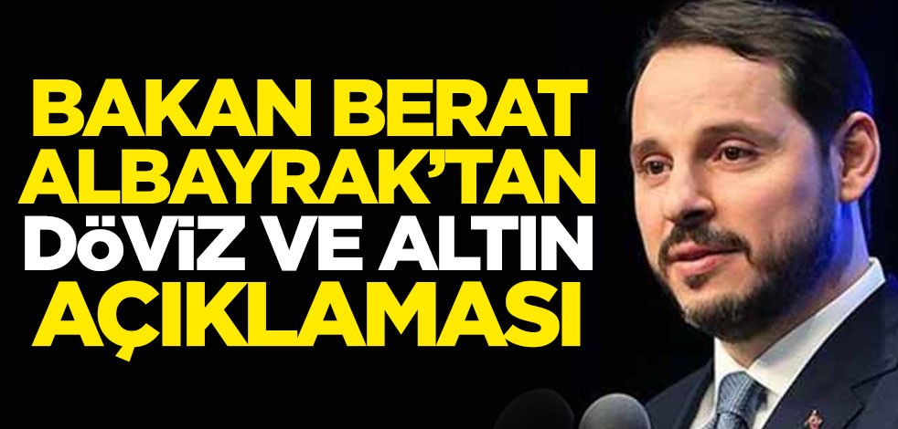 Berat Albayrak'tan döviz ve altın açıklaması