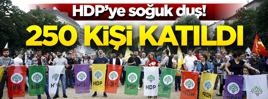 Berlin'de HDP'nin mitingine yaklaşık 250 kişi katıldı