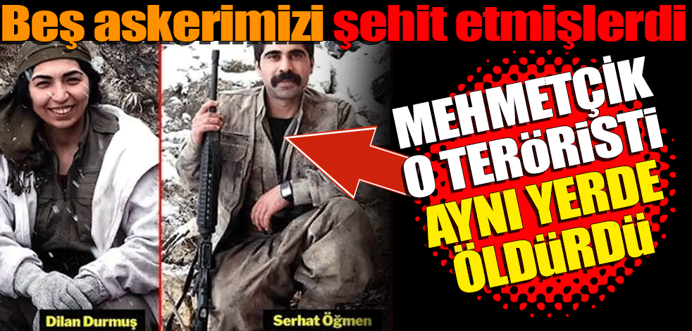 Beş askerimizi şehit etmişlerdi! Aynı yerde öldürüldüler