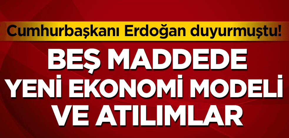 Beş maddede yeni ekonomi modeli ve önemli atılımlar