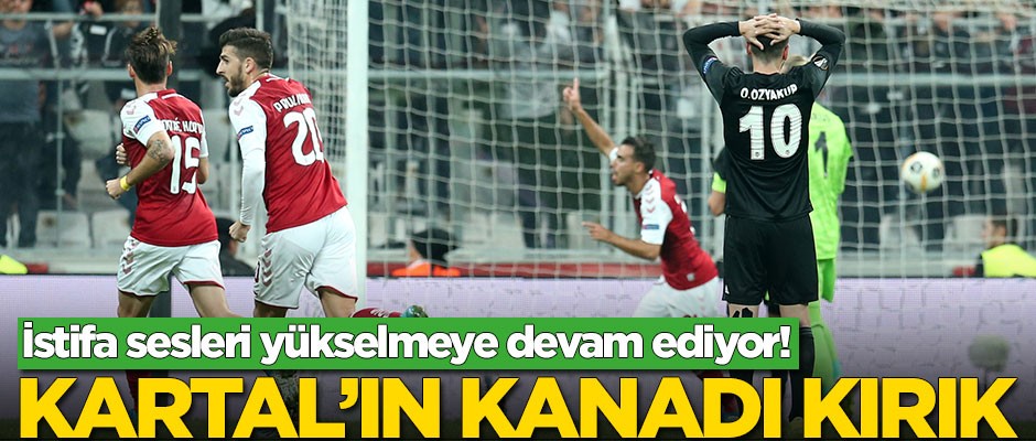 Beşiktaş, Braga'ya da kaybetti! Umut azalıyor