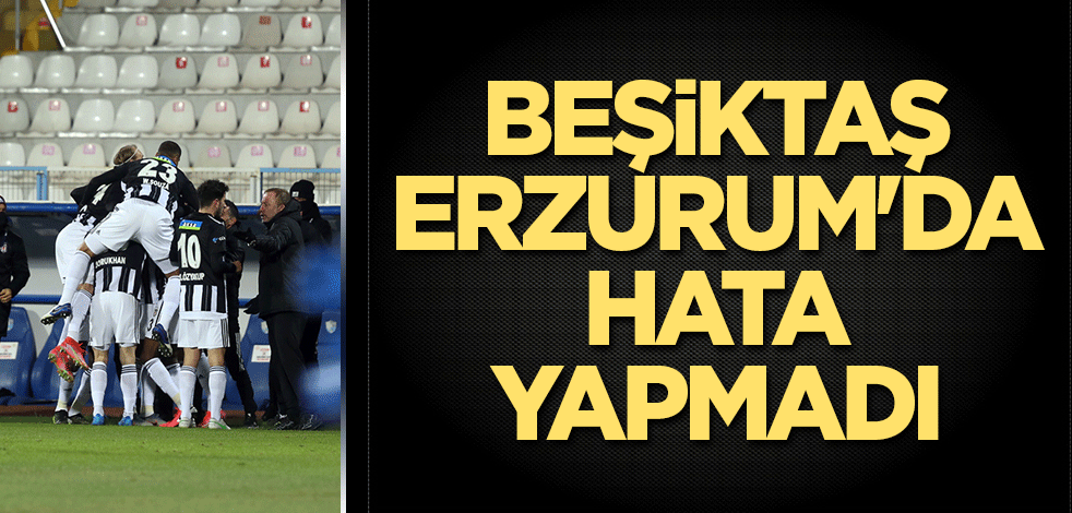 Beşiktaş Erzurum'da hata yapmadı