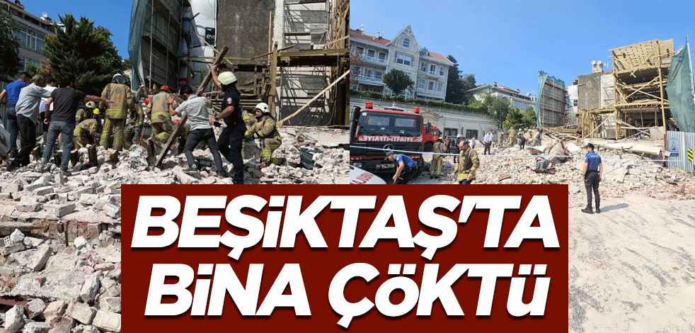 Beşiktaş Kuruçeşme'de ahşap bir binada çökme meydana geldi