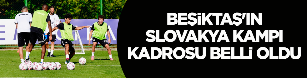 Beşiktaş'ın Slovakya kampı kadrosu belli oldu!