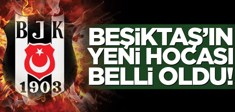 Beşiktaş'ın yeni hocası belli oldu!