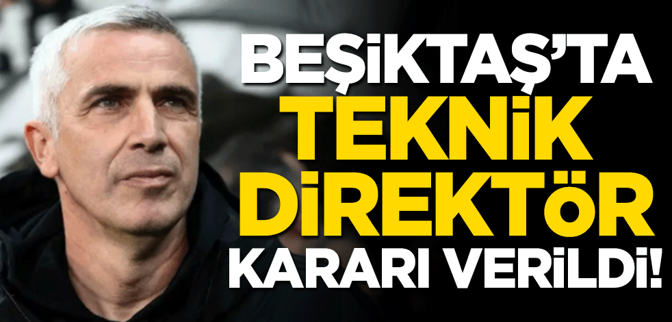Beşiktaş'ta teknik direktör kararı verildi!