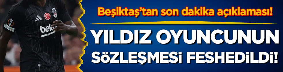 Beşiktaş'tan son dakika duyurusu: Yıldız oyuncunun sözleşmesi feshedildi!