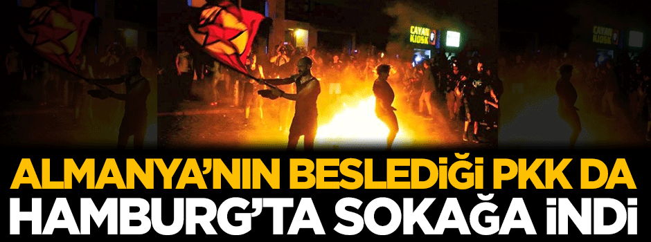 Besliyorlardı! Almanya'da PKK da sokağa indi