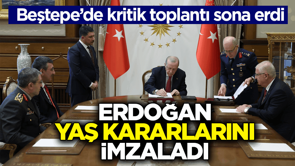Beştepe’de kritik toplantı sona erdi! YAŞ kararları açıklandı