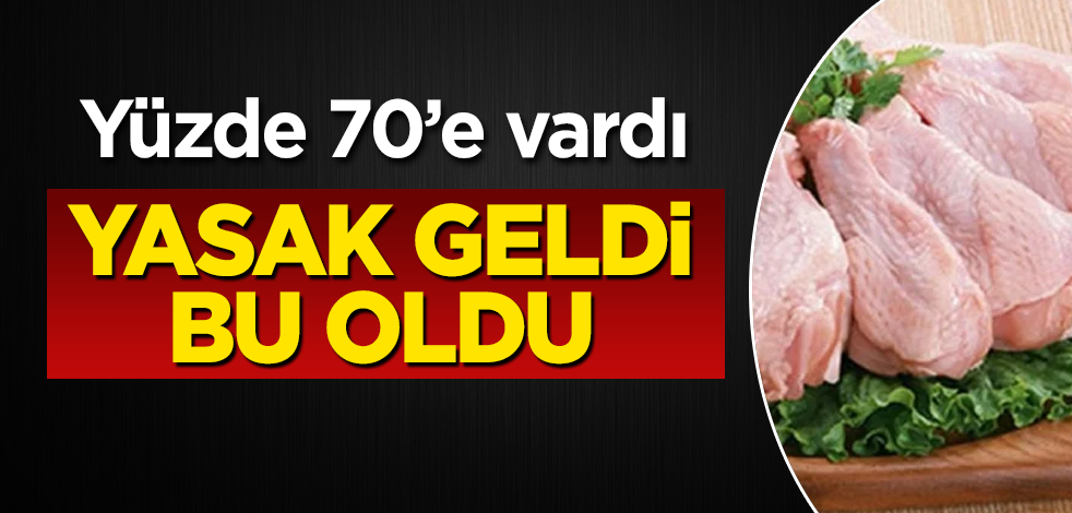 Beyaz ette yasak geldi, bu oldu! Yüzde 70'e vardı