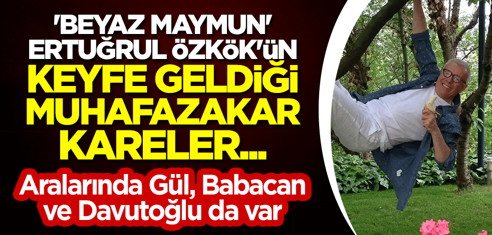'Beyaz Maymun' Ertuğrul Özkök'ün "Muhafazakarların Frak devrimi" diye keyfe geldiği kareler...