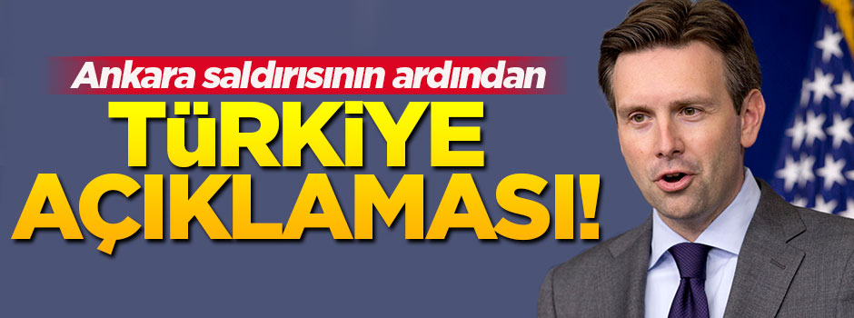 Beyaz Saray'dan "Ankara saldırısı" açıklaması