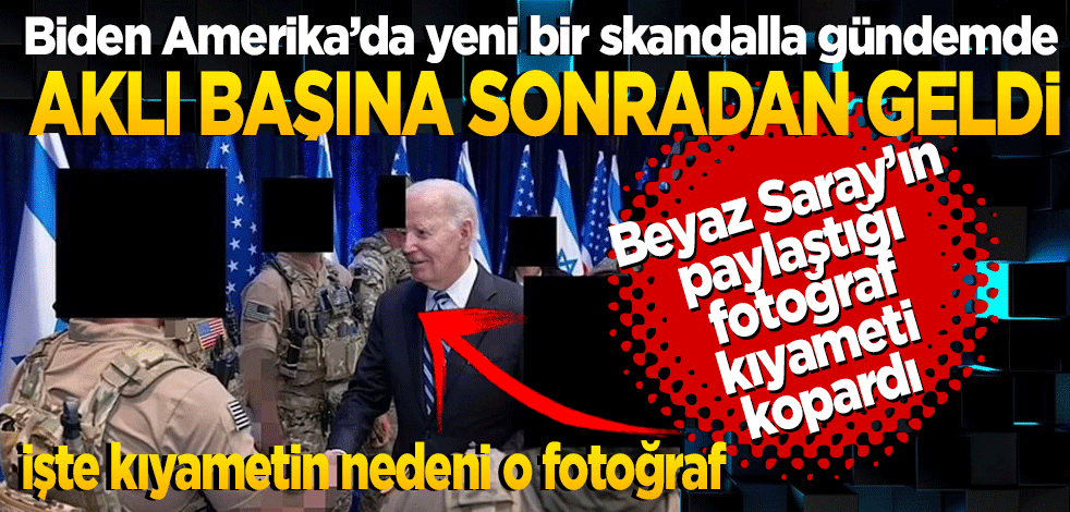 Beyaz Saray’ın paylaştığı fotoğraf kıyameti kopardı! Aklı başına sonradan geldi